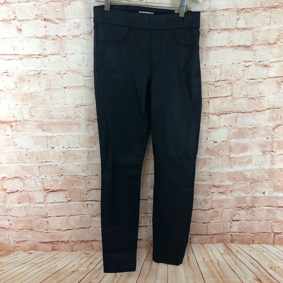 NWT Madewell Skinny Skinny Coated Black pant - Picture 2 of 6